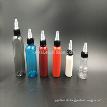 e Flüssigkeit / e Saft / Rauch Öl verwenden 50ml klar PET Kunststoff Tropfflasche mit Twist Top Cap aus China